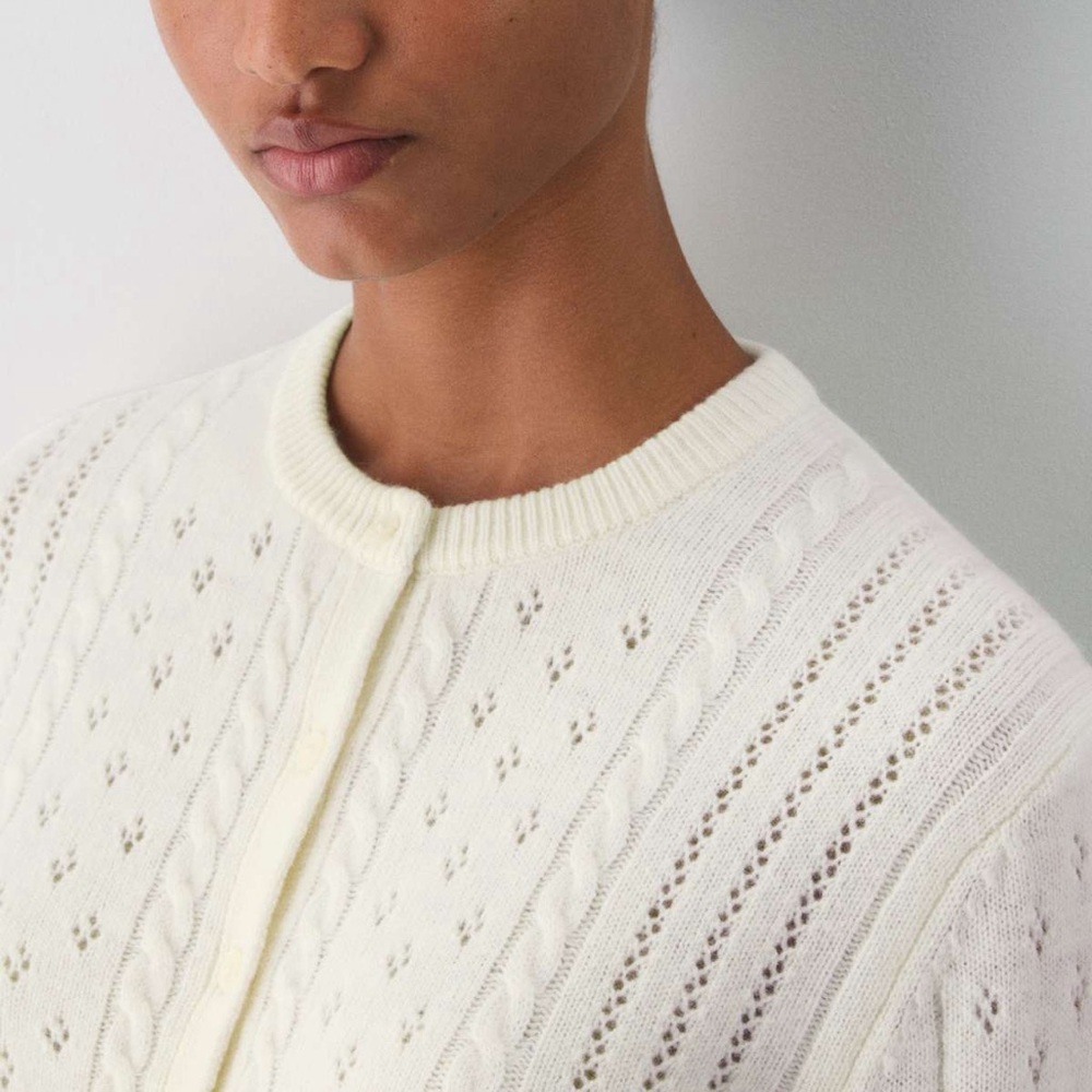 Aritzia Sunday Best Sweetspot Cardigan – Cream - Picture 4 of 7